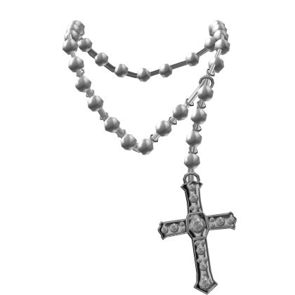 3.0 grunge white cross necklace thumbnail
