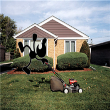 Mr.Game And Watch Likes Lawn Mowers Roblox decal