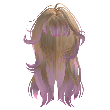 Blonde/Pink Wispy Long Layered Hair Roblox item