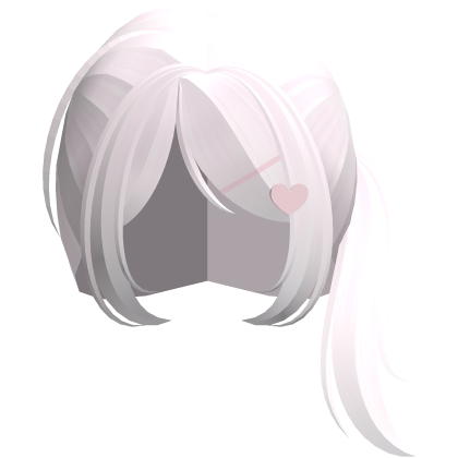 Cute Kawaii Side Ponytail w Clips in Pink Roblox item