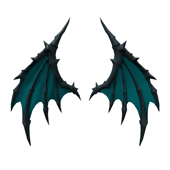Teal Demon Wings Shadow Reaper