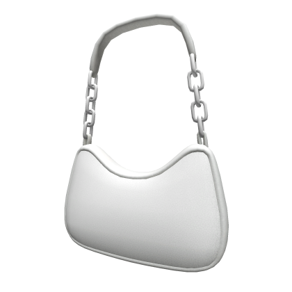 White Basic Shoulder Bag