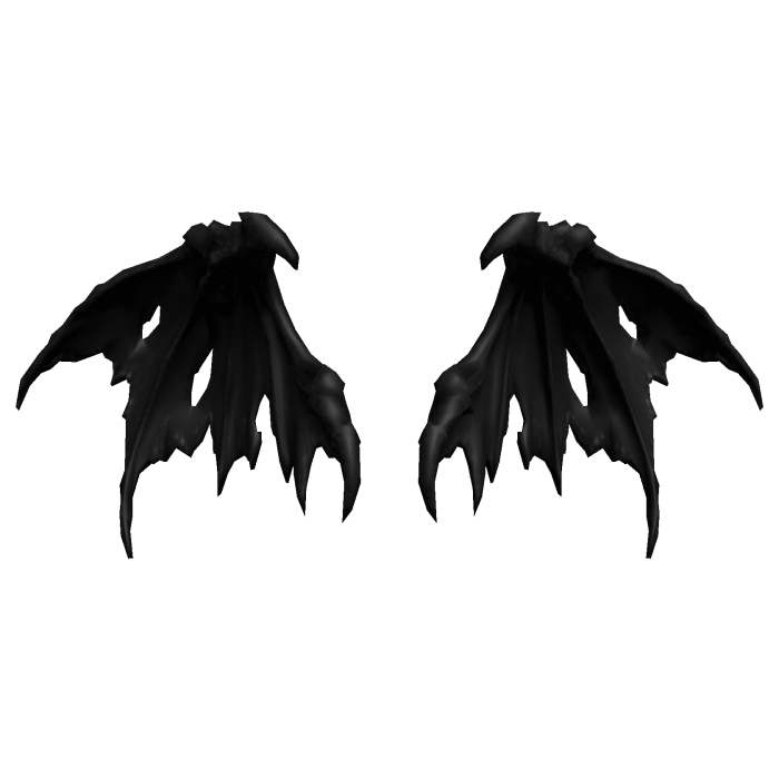 Damaged Demon Wings - Black