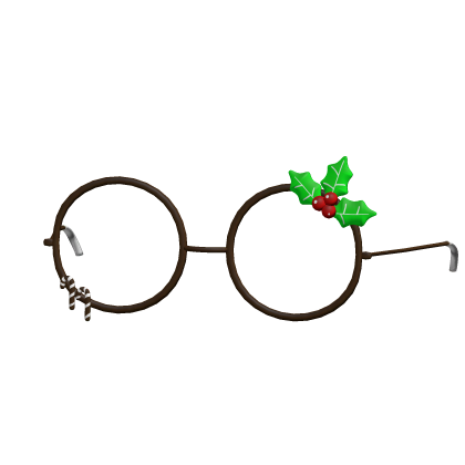 brown christmas glasses