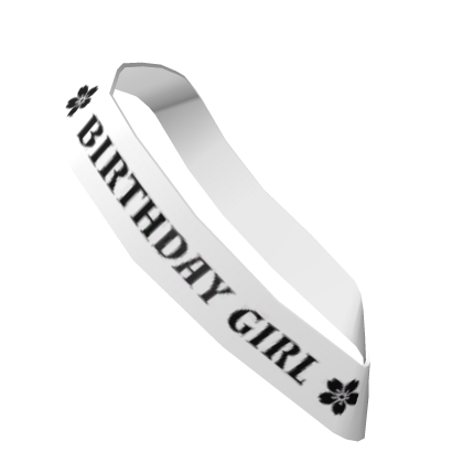 Birthday Girl Sash 3.0 Roblox item