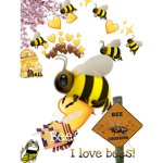 The bee hive and honey from theflowers