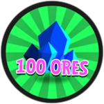 100 Ores Roblox badge thumbnail