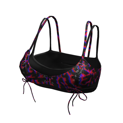 Y2K Lace Up Layered Cami Cyber [JEYS]