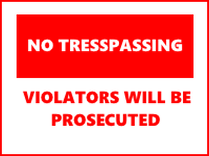 Rectangular Floor Standing Sign