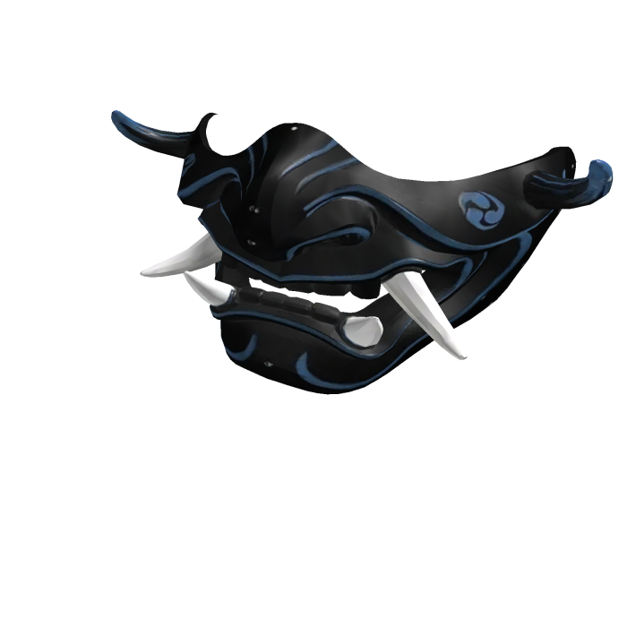 Half Mask Blue Oni