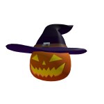 Pumpkin Witch Head