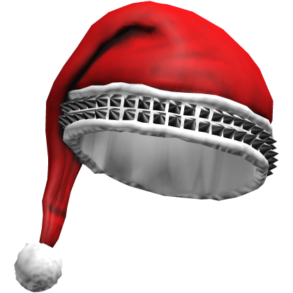 Red Studded Santa Hat Roblox item