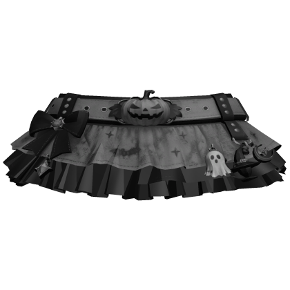 Halloween skirt Grey - chibi doll