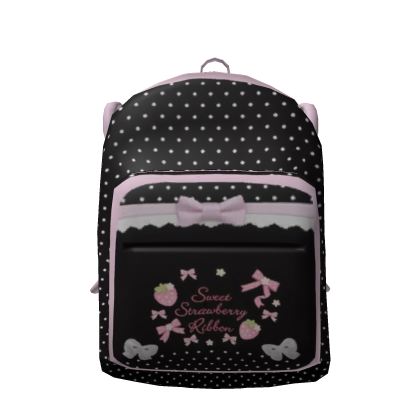 Adorable Sweet Strawberry Ribbon backpack 3.0 Roblox item