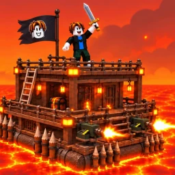 Build Your Lava Raft icon