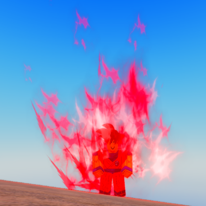 Dragon Ball R goku with kaioken Roblox decal