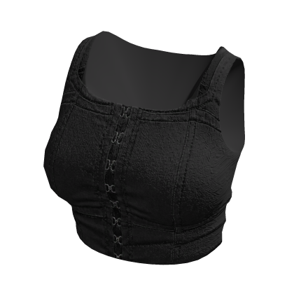 Black Y2K Corset Top