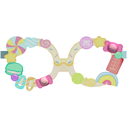 harajuku decora vanilla kandi sweets glasses 🍬🍭