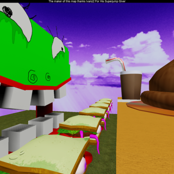 ESCAPE THE FOOD OBBY!!