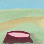 [Limited Stock] Painted Landscape Cut Cherry Tree