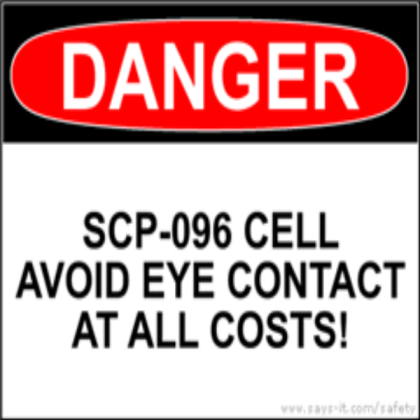 SCP-096 Sign Roblox decal