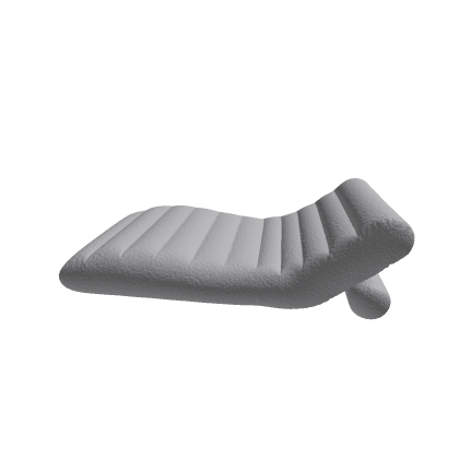 Inflatable chaise lounge chair pool float