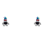 Glitches Party Shoulder Pal! Broken Version