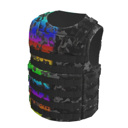 rainbow black camo tactical vest | Roblox Item - Rolimon's