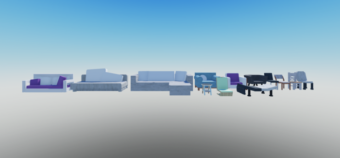 Raine's Chairs & Sofas Set preview 1