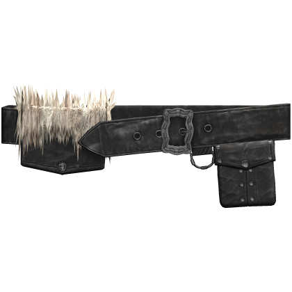 Emo Fur Pouch Belt 1.0 Black / Silver thumbnail