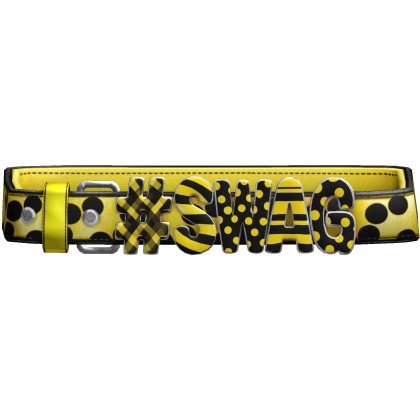 Yellow Polkadot " Swag " Y2K Belt