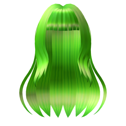 Green Hime Girl Hair