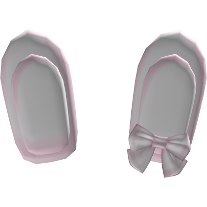 ♡ pink & white cute kawaii bunny ears bow ribbon