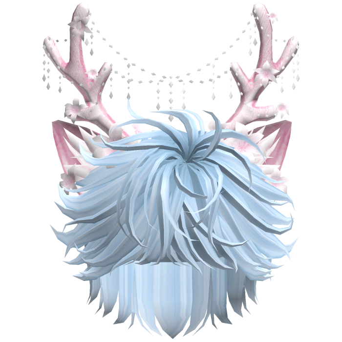 Christmas Messy Hair w/ Antlers