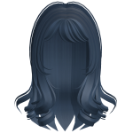 [FREE] cute coily wispy long hair in navy blue