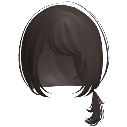 ♡ cutesy bob with adorable pigtail in brown