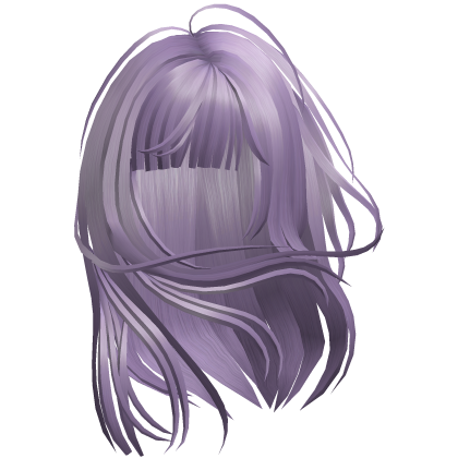 Windswept Long Bangs Hair - Lavender