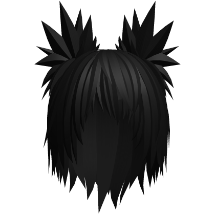 Spiky neff emo vkei black hair Roblox item