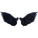 ☩ Midnight Angel Wings ☩ {LARGE} 