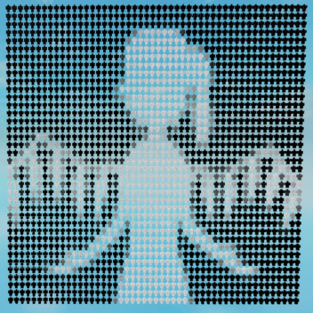 Bad Apple!! played on ROBLOX npcs