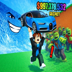 ESCAPE ZOMBIE TSUNAMI WITH CARS!? 😱🚗”