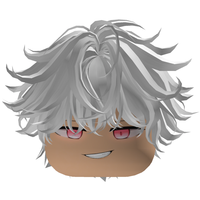 Messy Fluffy Smirk w/ White Boy Hair V2