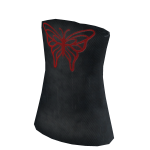 Butterfly red jeans y2k dress