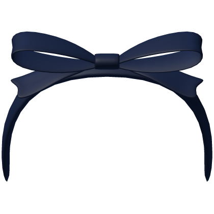 ʚ cutesy bow headband in navy blue