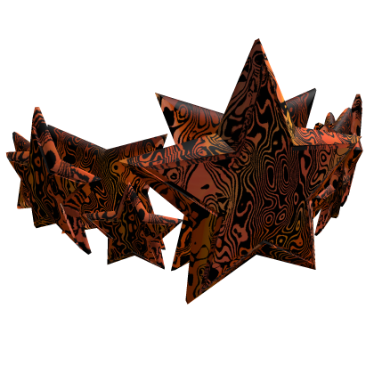 Orange Damascus Star Crown