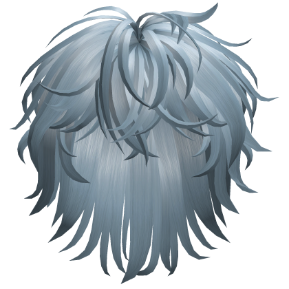 Tousled Layered Shag Hair - Ice Blue