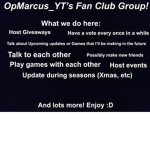 The Marcus Fan Club!