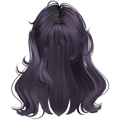 ♡ Cute Girl Long Pigtails Hair (Dark Purple) Roblox item