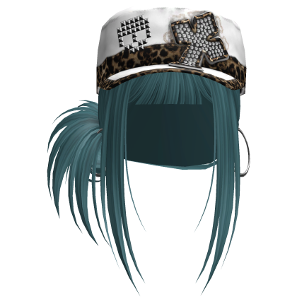 Gyaru Hair w/ Cap & Earrings
