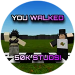 You walked 50K studs